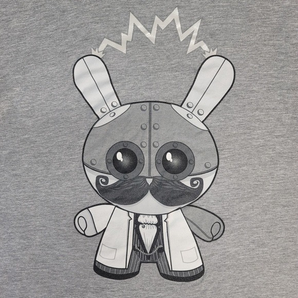 Vintage Kidrobot Shirt Doktor A Professor Teslastein Dunny Men's Medium Gray - Picture 3 of 9